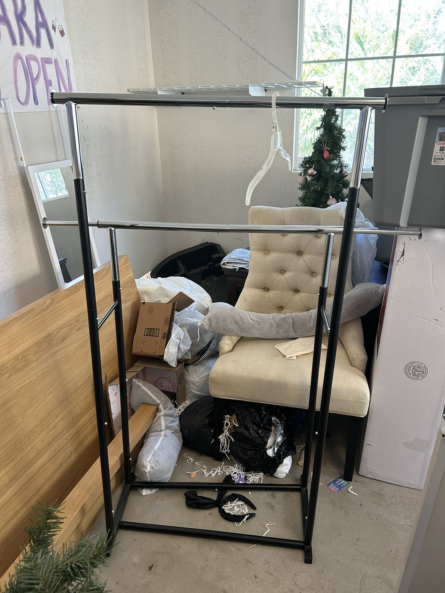 Two Rod Closet/ Garment Rack