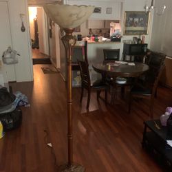 Antique Wood Lamp
