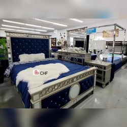 Luxury Queen /california king or king bed frame (matterres sell seperately)