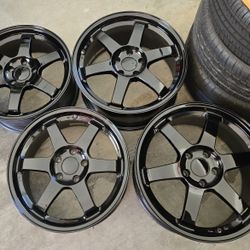 Volk Racing TE37 2007 Staggered Set
