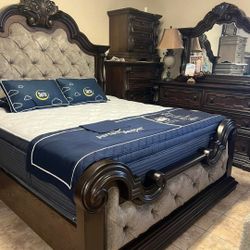 $10 Down Finance Bedroom Set Queen Bed King Bed Mattress Sectional Sofa Loveseat Bunk Bed Vanity Dining Set 