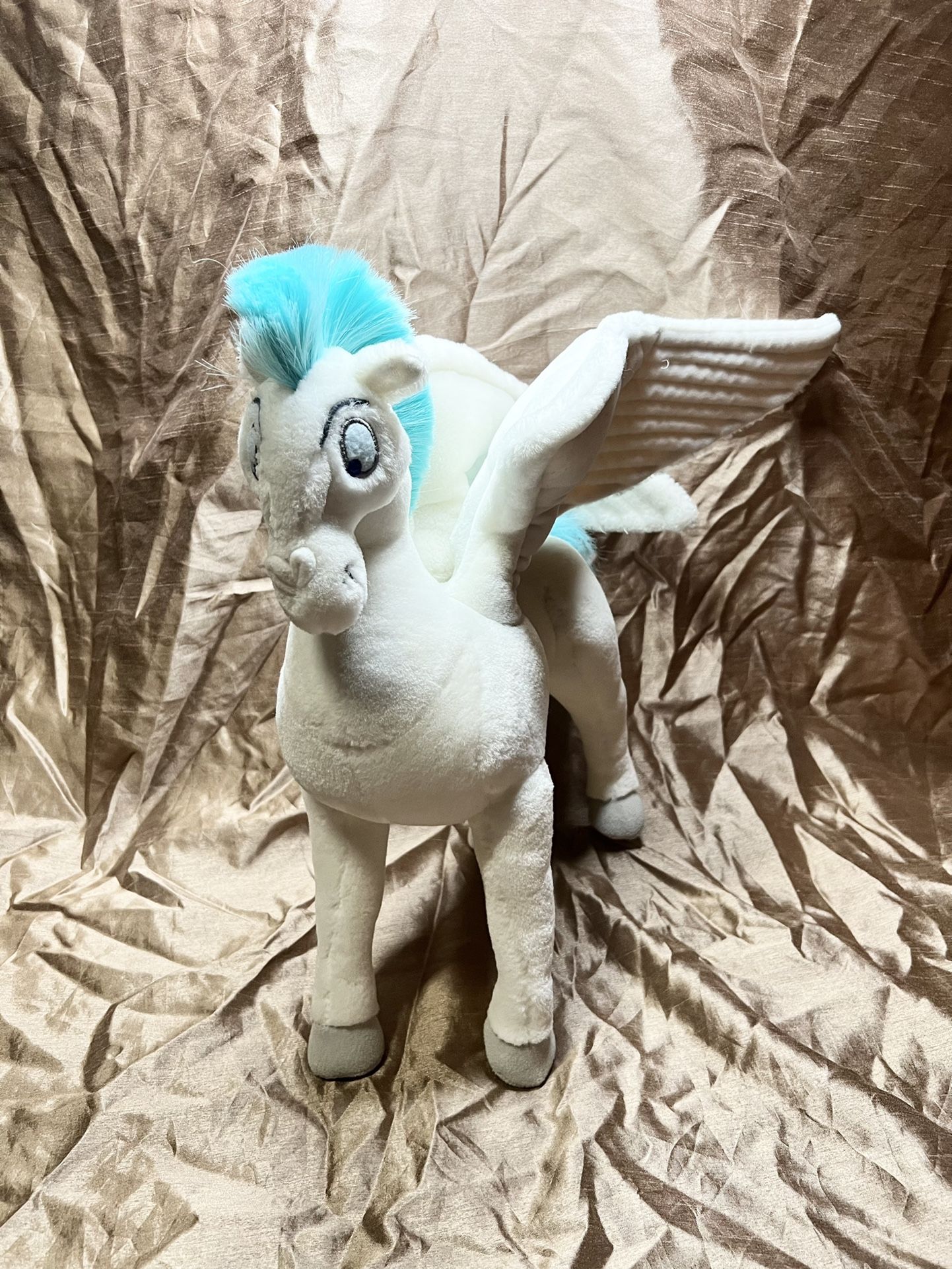 Rare Vintage Disney Store LARGE Hercules Pegasus Horse Plush 18” Winged posable Horse