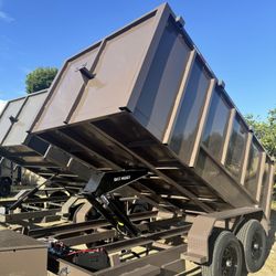 🔥New 8x4x12 Scissor Lift Hydraulic Dump Trailer Loaded With Accessories 🔥