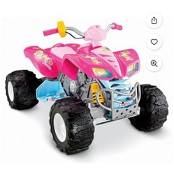 Power Wheels Barbie Kawasaki KFX Quad with Monster Traction  