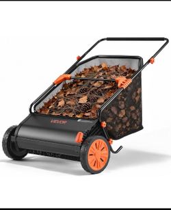 New Other VEVOR Push Lawn Sweeper 26” Leaf/Grass Collector 7 cu. ft. Hopper Bag
