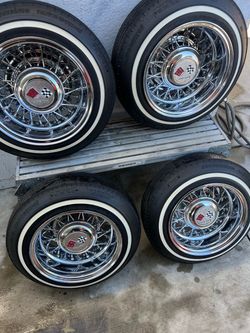 14x7 56 spoke bolt on wire wheels
