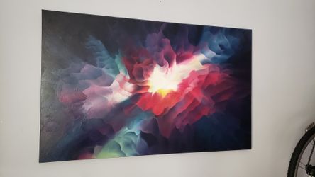 Abstract Oil Painting - Tara Baden Original - Signed With Certificate 