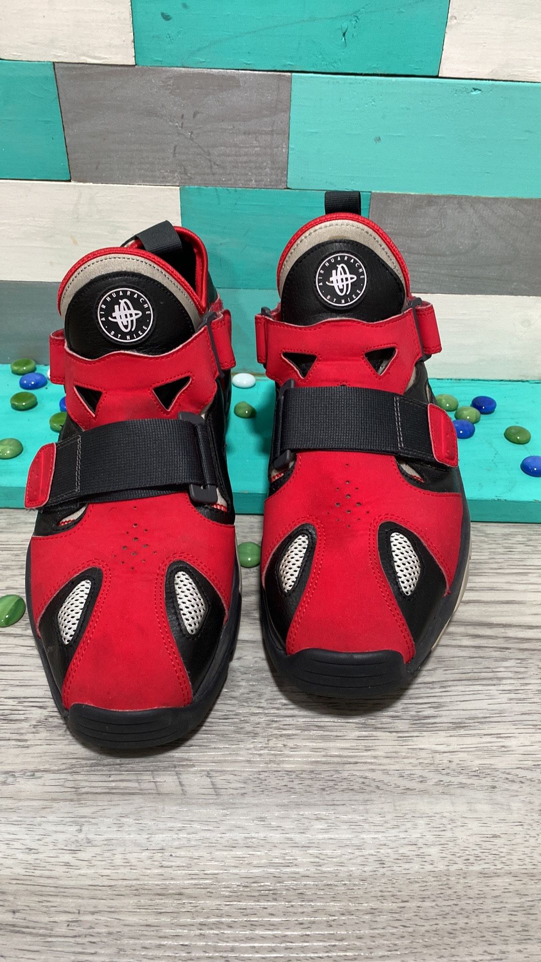 Nike Air Trainer Huarache 94 Red Black Bred OG Retro Size