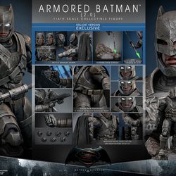Hot Toys MMS743-D63 Armored Batman 2.0 (Deluxe Edition) Batman v Superman Dawn of Justice 1/6 Figure