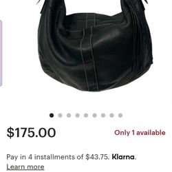 Soft Black Leather Vintage Coach Purse