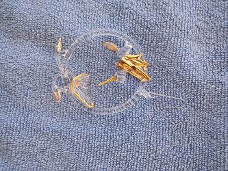 Clear Glass Hanging Hummingbird Figurines