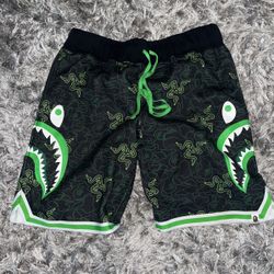 Glow Green Bape Shorts