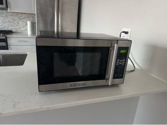 Black decor microwave