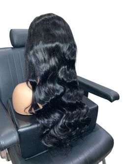 Full human lace front 30 inch human hair hq lace natural brown