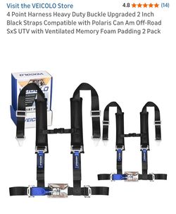 4 Point Harness W/ Heavy Duty Buckle (2 Pack)