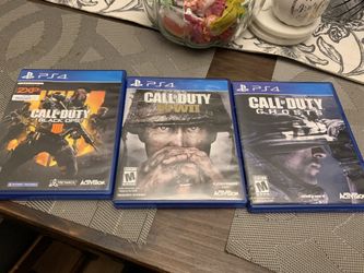 Call of Duty Ghosts-Call of DutyWWII-Call of Duty Black OPS PS4