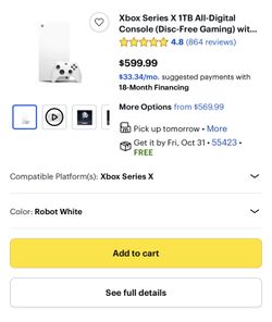 Xbox Series X White 1tb Internal 1tb SSD