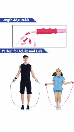 Soft beaded jump rope new