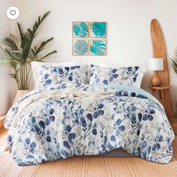 King/Cal King Floral Comforter Set