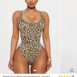 Fashion Nova S/M Bodysuit Cheetah 