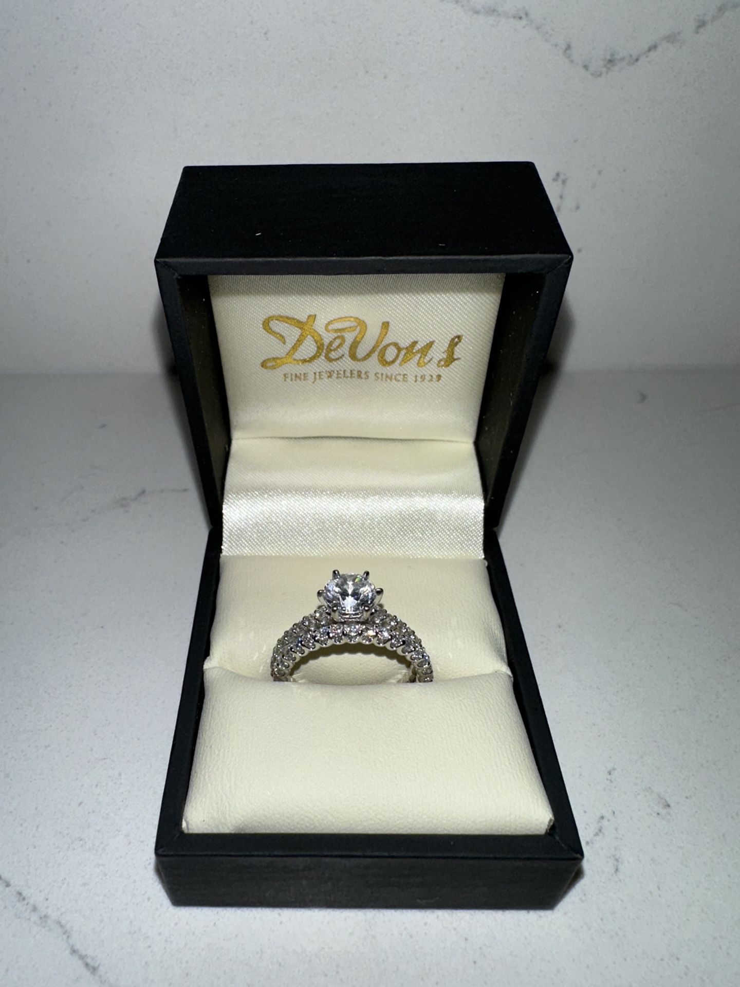 Devon’s Engagement Ring And Wedding Band