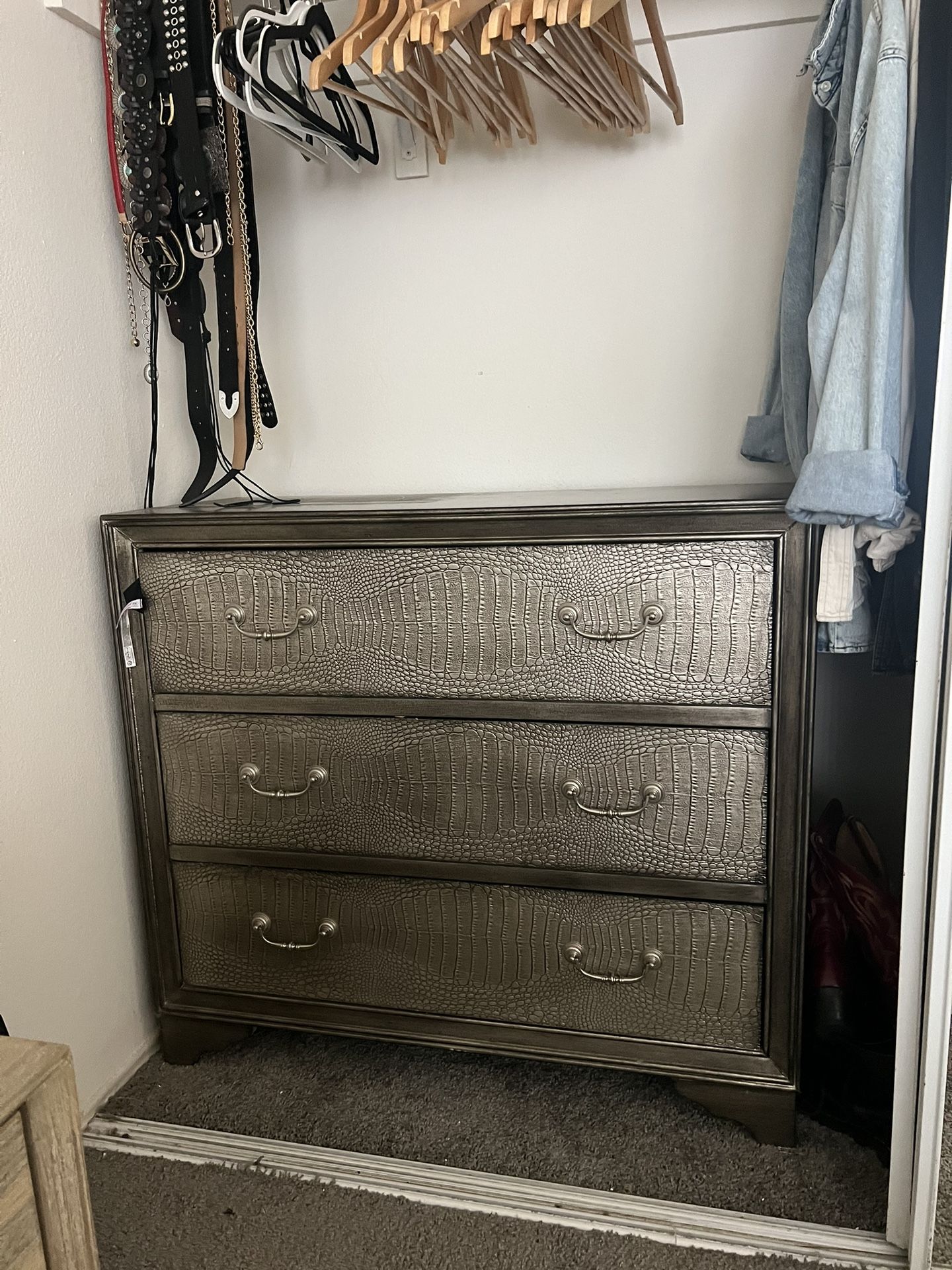 Snakeskin Textured Dresser