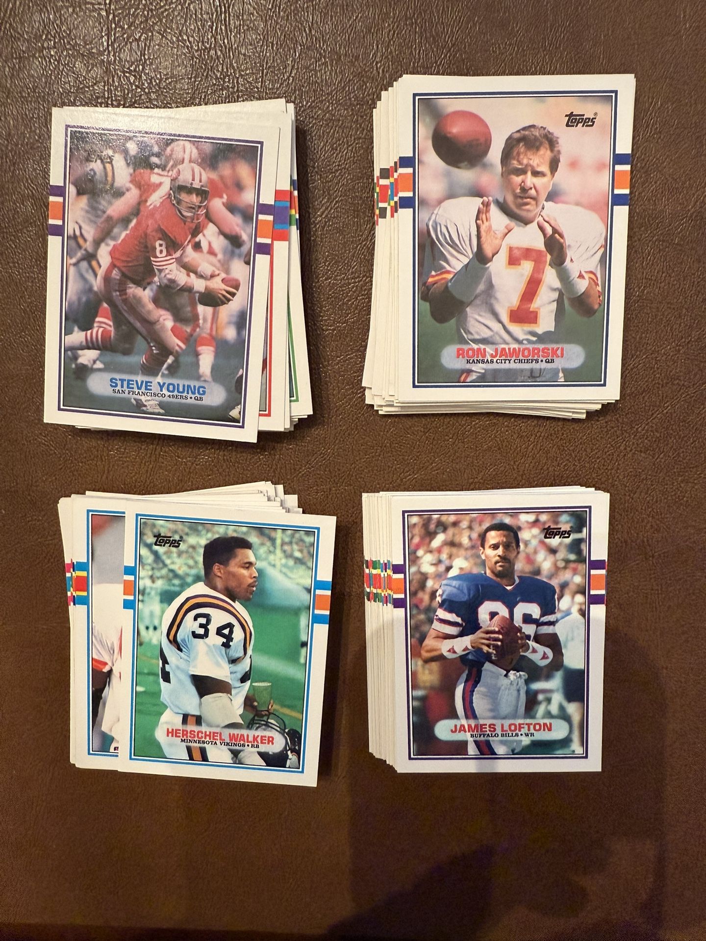 Lot Of 123 Topps Football Traded Update Cards With Hall Of Famers
