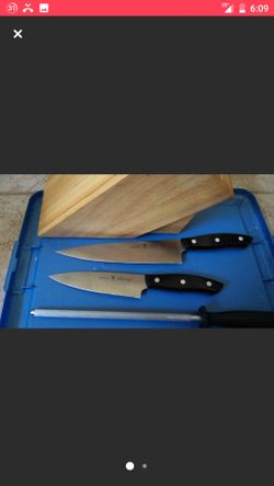 Germany, Made in Germany, ja henckels knife , 2 , and one sharpen,one holder