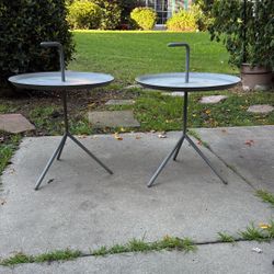 HAY Outdoor Side Tables – Grey (Pair)
