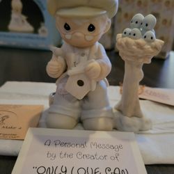 Precious Moments Only Love Can Make A Home Members Only Figurine 1992