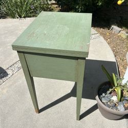 Green Nightstand/ Ironing Table