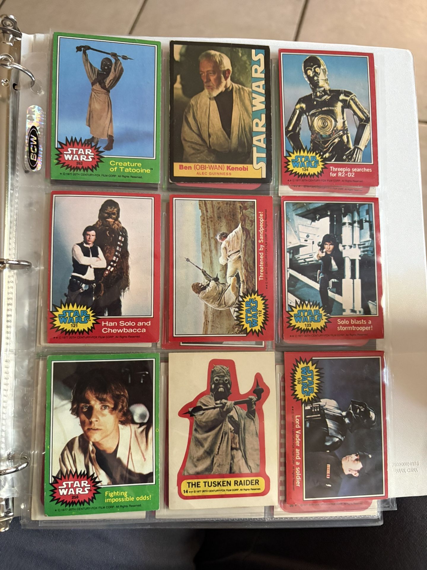 Star Wars Cards 1977