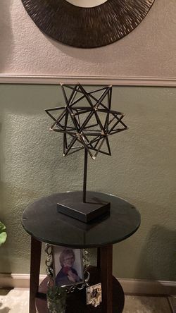 Metal Star Sculpture American Art Decor