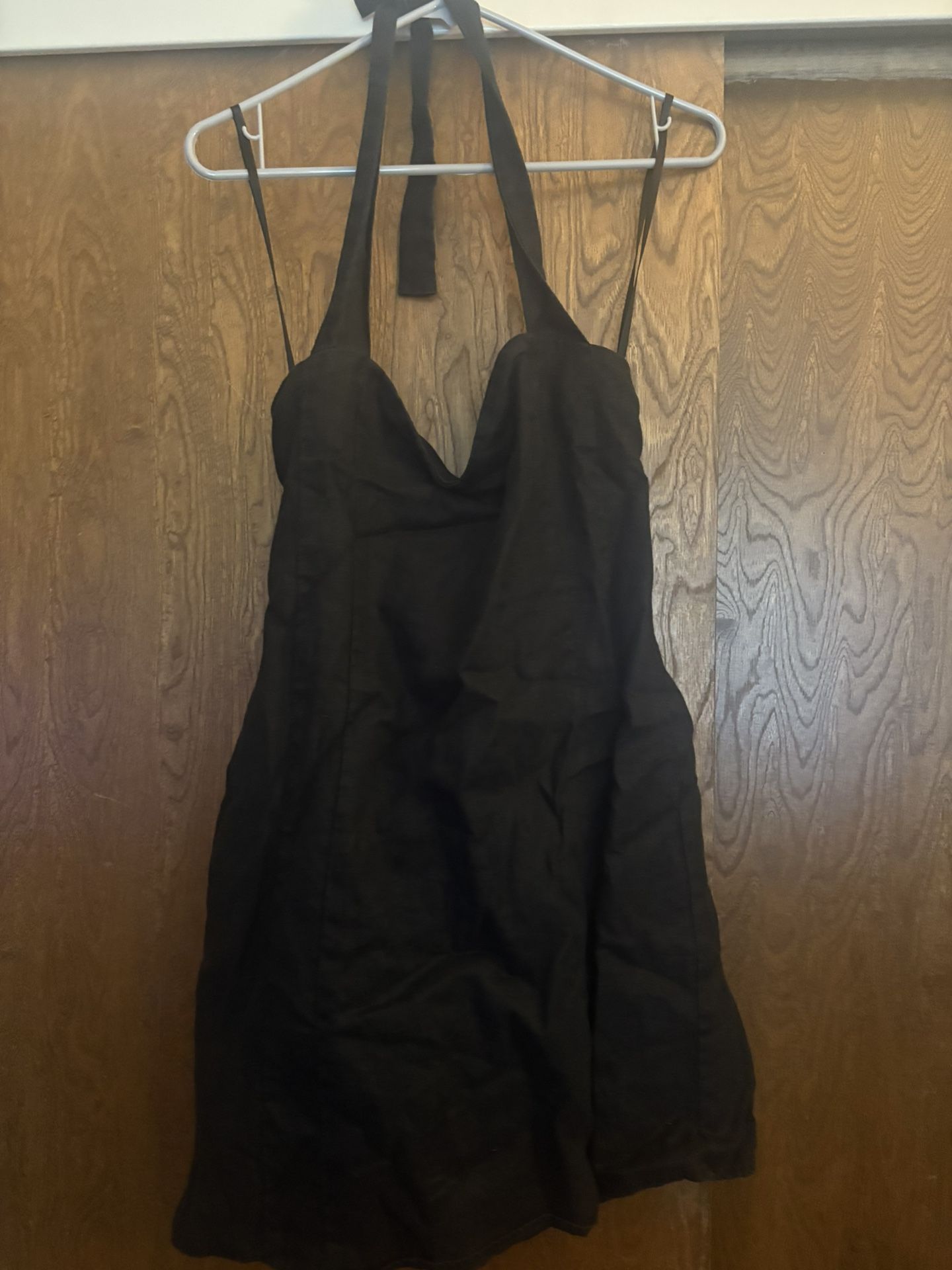 Black Halter mini Dress