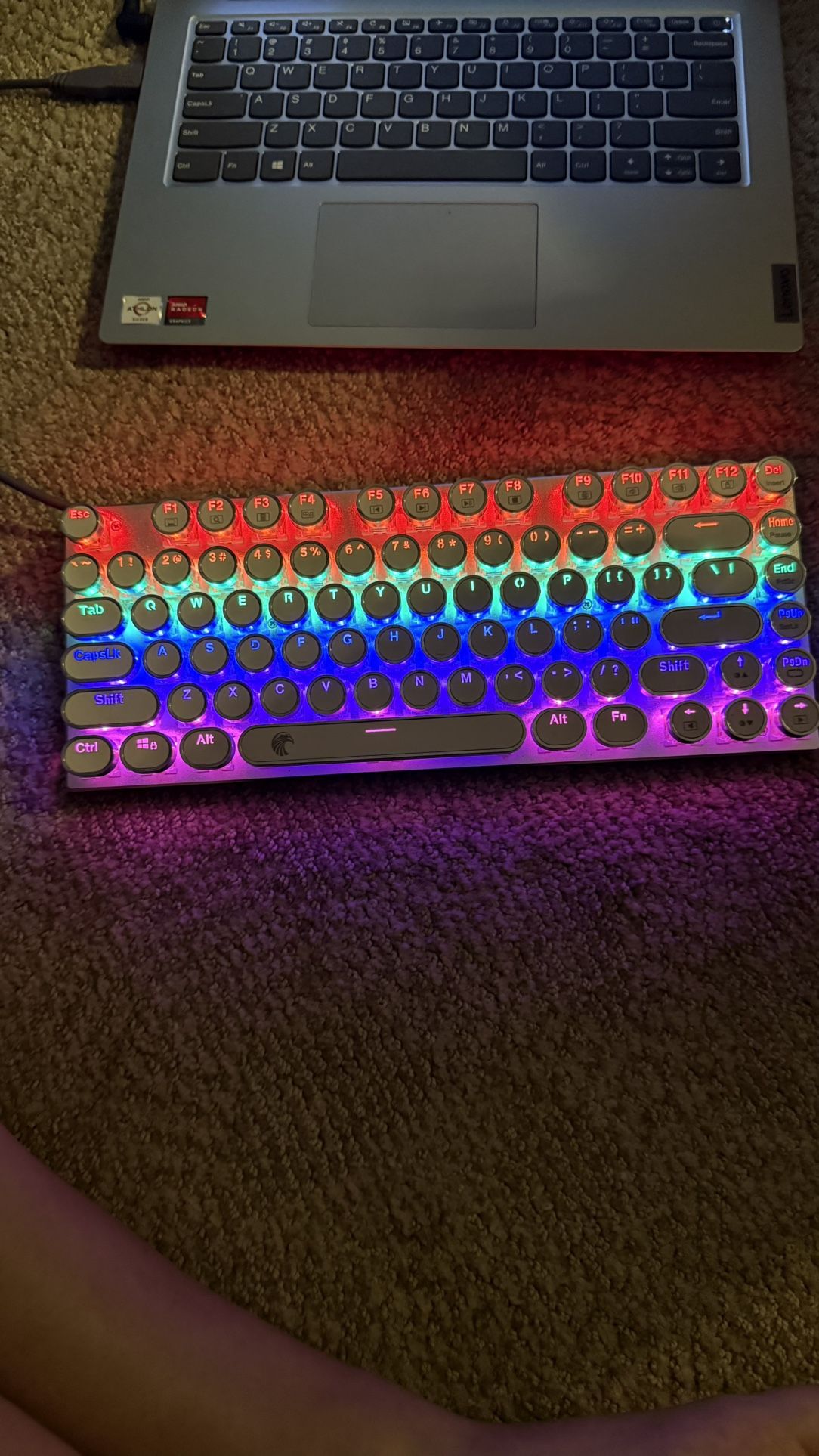 LED type Writer Keyboard