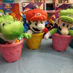 Super.Mario Plushy Backpacks Baskets 