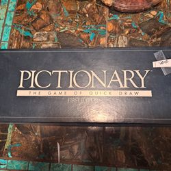 Pictionary First Edition Game Quick Draw Vintage 1985 Original Complete