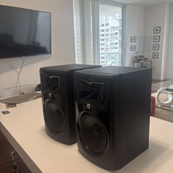 JBL 308P MkII Studio Monitors (Pair) – Great Condition + Stands & Cables Included! 