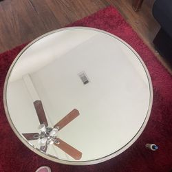 gold glass coffee table