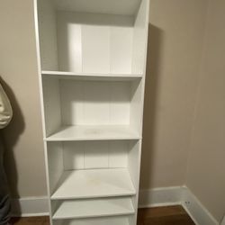 White Wooden Bookcase