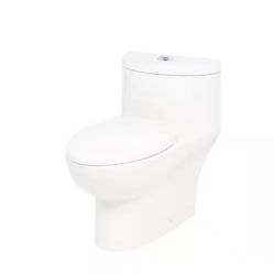 American Standard Tofino Complete 1-Piece 1.1 GPF Dual Flush Elongated Toilet in White with Slow Close Seat
