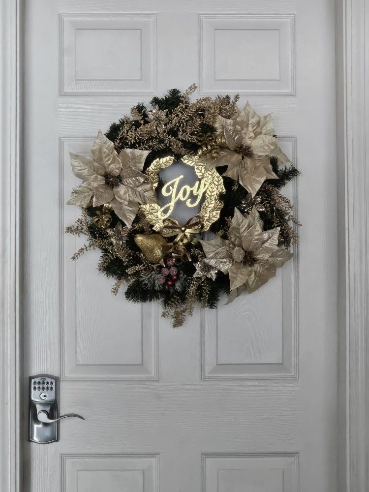 Artificial GOLD wreath