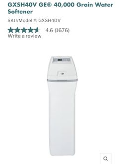 GE Water softner New In Box GXSHC40V