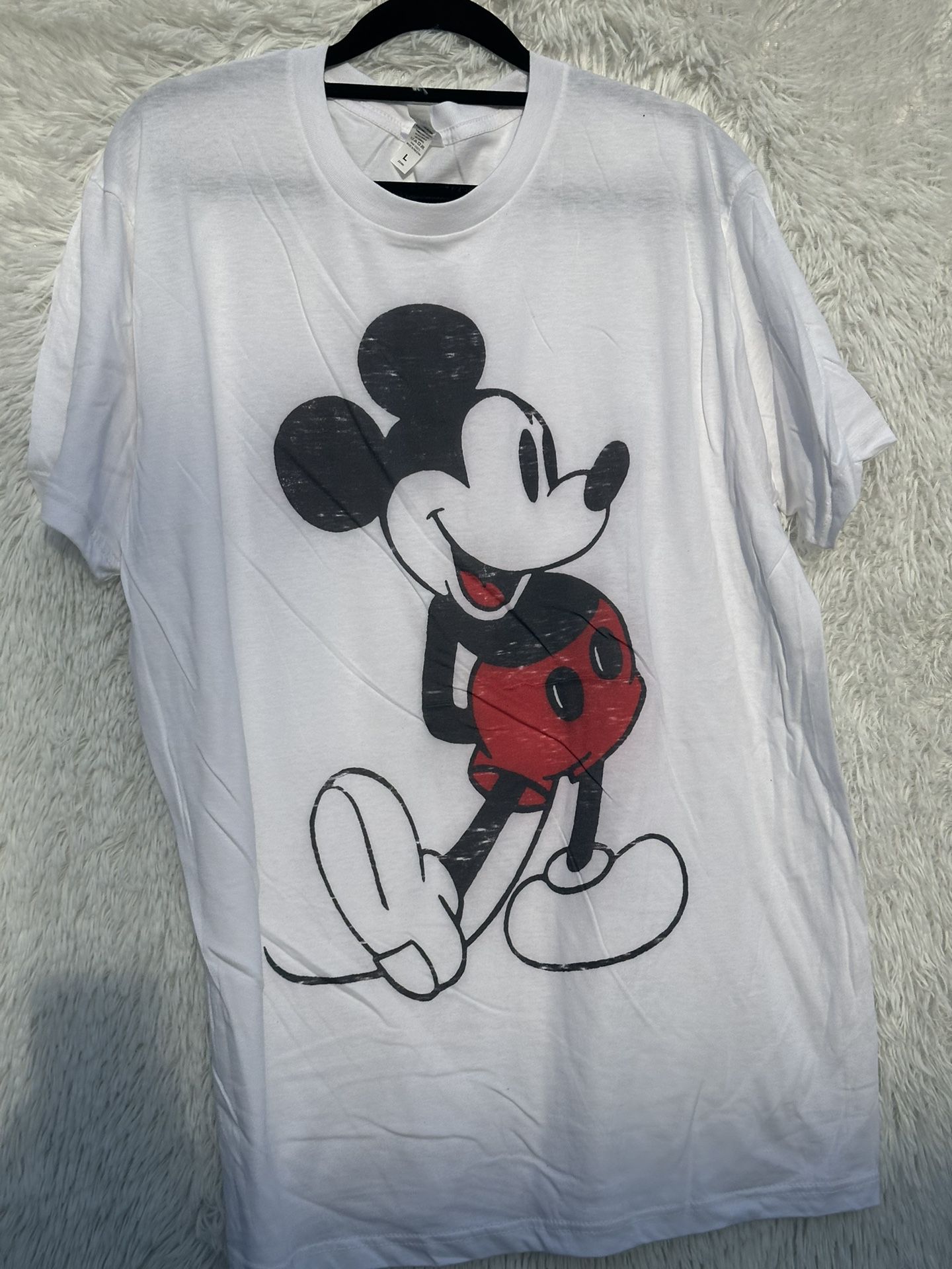 New Graphic T-Shirt  T-shirt Large size Crew neck  Mickey Mouse