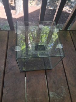 Glass Tank Cube 9 Inches By 9 Inches Aquatic