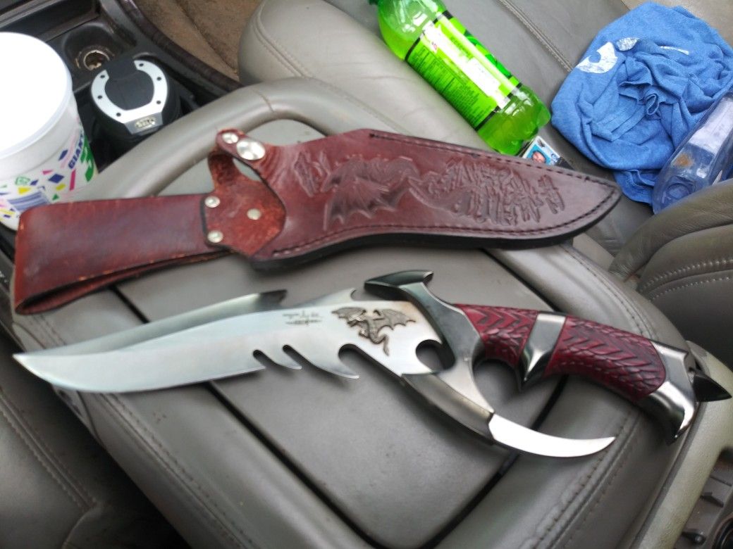 Gil Hibben dragon lord knife with sheath