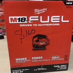 Milwaukee New Jig Saw 18M Fuel