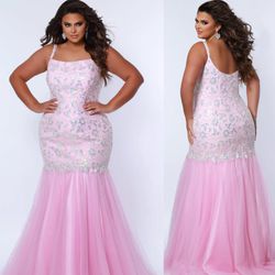 New With Tags Sparkle & Tulle Plus Size Mermaid Long Formal Dress & Prom Dress $399
