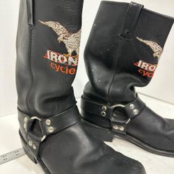 IRON AGE STEEL TOE HARNESS BOOTS 10 EE