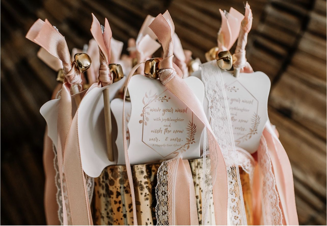 Party Wands Stick Streamers with Bells & Tags